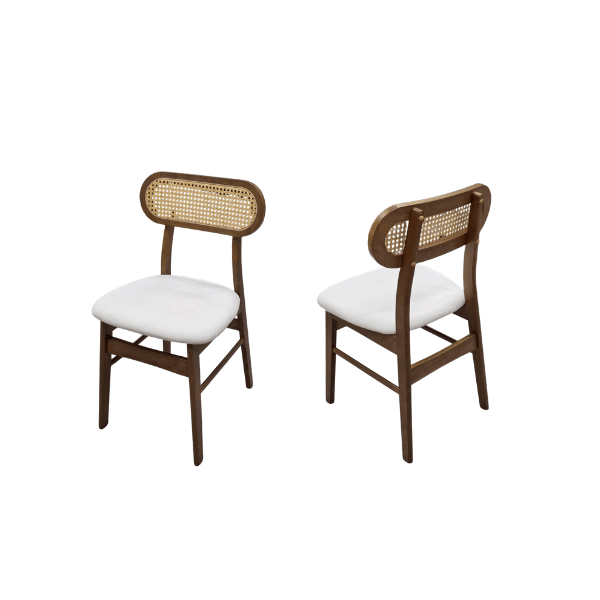 ชุดโต๊ะอาหาร 4 ที่นั่ง WISDOM DESIGN FURNITURE รุ่น MAKI 120 ซม. สีวอลนัท_2